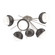 Cabochon Flush Starburst (1289|CLB0093-02-BS-WL-L3-GP)