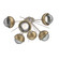 Cabochon Semi Flush Mount Beige Silver (1289|CLB0093-02-BS-S-L1-GB)