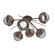 Cabochon Semi Flush Mount Burnished Bronze (1289|CLB0093-02-BB-S-L1-MS)