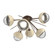 Cabochon Semi Flush Mount Burnished Bronze (1289|CLB0093-02-BB-C-L3-TR)