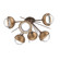 Cabochon Semi Flush Mount Burnished Bronze (1289|CLB0093-02-BB-C-L1-NB)