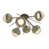 Cabochon Semi Flush Mount Burnished Bronze (1289|CLB0093-02-BB-A-L3-GE)