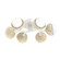 Cabochon Flush Mount - 6pc (1289|CLB0093-01-WI-WL-L3-TR)