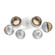 Cabochon Flush Mount - 6pc (1289|CLB0093-01-WI-B-L3-CS)
