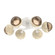 Cabochon Flush Mount - 6pc (1289|CLB0093-01-WI-B-L1-TR)