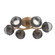 Cabochon Flush Mount - 6pc (1289|CLB0093-01-NB-S-L1-GP)