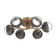 Cabochon Flush Mount - 6pc (1289|CLB0093-01-NB-C-L3-GP)