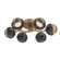 Cabochon Flush Mount - 6pc (1289|CLB0093-01-NB-B-L3-MB)