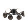 Cabochon Flush Mount - 6pc (1289|CLB0093-01-MB-WL-L3-FB)