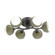 Cabochon Flush Mount - 6pc (1289|CLB0093-01-GP-WL-L3-GE)