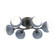 Cabochon Flush Mount - 6pc (1289|CLB0093-01-GP-WL-L3-BU)