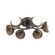 Cabochon Flush Mount - 6pc (1289|CLB0093-01-GP-WL-L3-BB)