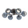 Cabochon Flush Mount - 6pc (1289|CLB0093-01-GP-S-L3-BU)