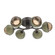 Cabochon Flush Mount - 6pc (1289|CLB0093-01-GP-B-L3-GE)