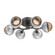 Cabochon Flush Mount - 6pc (1289|CLB0093-01-GP-B-L1-CS)