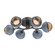Cabochon Flush Mount - 6pc (1289|CLB0093-01-GP-B-L1-BU)