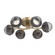 Cabochon Flush Mount - 6pc (1289|CLB0093-01-GB-S-L3-GP)