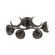 Cabochon Flush Mount - 6pc (1289|CLB0093-01-FB-WL-L3-MS)