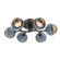 Cabochon Flush Mount - 6pc (1289|CLB0093-01-FB-B-L3-BU)