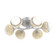 Cabochon Flush Mount - 6pc (1289|CLB0093-01-CS-WL-L3-TR)