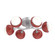 Cabochon Flush Mount - 6pc (1289|CLB0093-01-CS-WL-L3-RE)