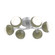 Cabochon Flush Mount - 6pc (1289|CLB0093-01-CS-WL-L3-GE)