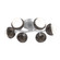 Cabochon Flush Mount - 6pc (1289|CLB0093-01-CS-WL-L3-FB)