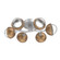 Cabochon Flush Mount - 6pc (1289|CLB0093-01-CS-C-L3-NB)