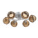 Cabochon Flush Mount - 6pc (1289|CLB0093-01-CS-B-L3-NB)