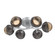 Cabochon Flush Mount - 6pc (1289|CLB0093-01-CS-B-L1-GP)
