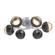 Cabochon Flush Mount - 6pc (1289|CLB0093-01-CS-A-L1-MB)