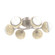 Cabochon Flush Mount - 6pc (1289|CLB0093-01-BS-WL-L3-TR)