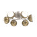 Cabochon Flush Mount - 6pc (1289|CLB0093-01-BS-WL-L3-GB)