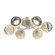 Cabochon Flush Mount - 6pc (1289|CLB0093-01-BS-S-L3-TR)