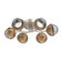 Cabochon Flush Mount Beige Silver (1289|CLB0093-01-BS-S-L3-NB)