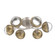 Cabochon Flush Mount Beige Silver (1289|CLB0093-01-BS-C-L3-GB)