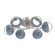 Cabochon Flush Mount - 6pc (1289|CLB0093-01-BS-C-L3-BU)