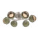 Cabochon Flush Mount - 6pc (1289|CLB0093-01-BS-B-L3-GE)