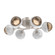 Cabochon Flush Mount Beige Silver (1289|CLB0093-01-BS-B-L1-WM)