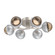 Cabochon Flush Mount - 6pc (1289|CLB0093-01-BS-B-L1-CS)