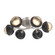 Cabochon Flush Mount - 6pc (1289|CLB0093-01-BS-A-L3-BM)