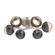 Cabochon Flush Mount - 6pc (1289|CLB0093-01-BS-A-L1-GP)