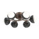 Cabochon Flush Mount - 6pc (1289|CLB0093-01-BB-WL-L3-MB)