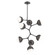 Cabochon Chandelier Large Pendant Matte Black (1289|CHB0093-VB-MB-WL-001-L3-GP)