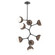 Cabochon Chandelier Large Pendant Matte Black (1289|CHB0093-VB-MB-WL-001-L3-BB)