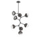 Cabochon Chandelier Large Pendant Matte Black (1289|CHB0093-VB-MB-C-001-L3-GP)