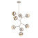 Cabochon Chandelier Large Pendant Beige Silver (1289|CHB0093-VB-BS-A-001-L3-MS)