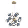 Cabochon Chandelier Large Pendant Gilded Brass (1289|CHB0093-0A-GB-C-001-L3-BU)