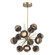 Cabochon Chandelier Large Pendant Gilded Brass (1289|CHB0093-0A-GB-B-001-L3-FB)