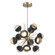 Cabochon Chandelier Large Pendant Gilded Brass (1289|CHB0093-0A-GB-A-001-L3-BM)